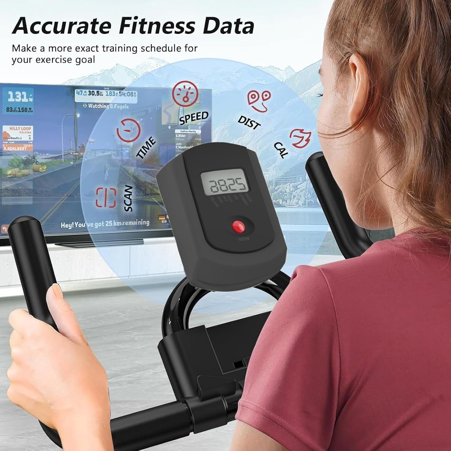 Magnetic Indoor Spin Bike w/ LCD Monitor, Tablet Holder & Heavy Flywheel - Kwikley