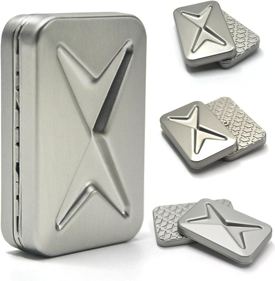 Magnetic Metal Fidget Slider Brick Style Click Stress Relief EDC Toy - Kwikley
