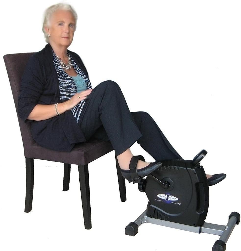 Magnetic Pedal Exerciser Heavy Duty Arm Leg Trainer Home Rehab - Kwikley