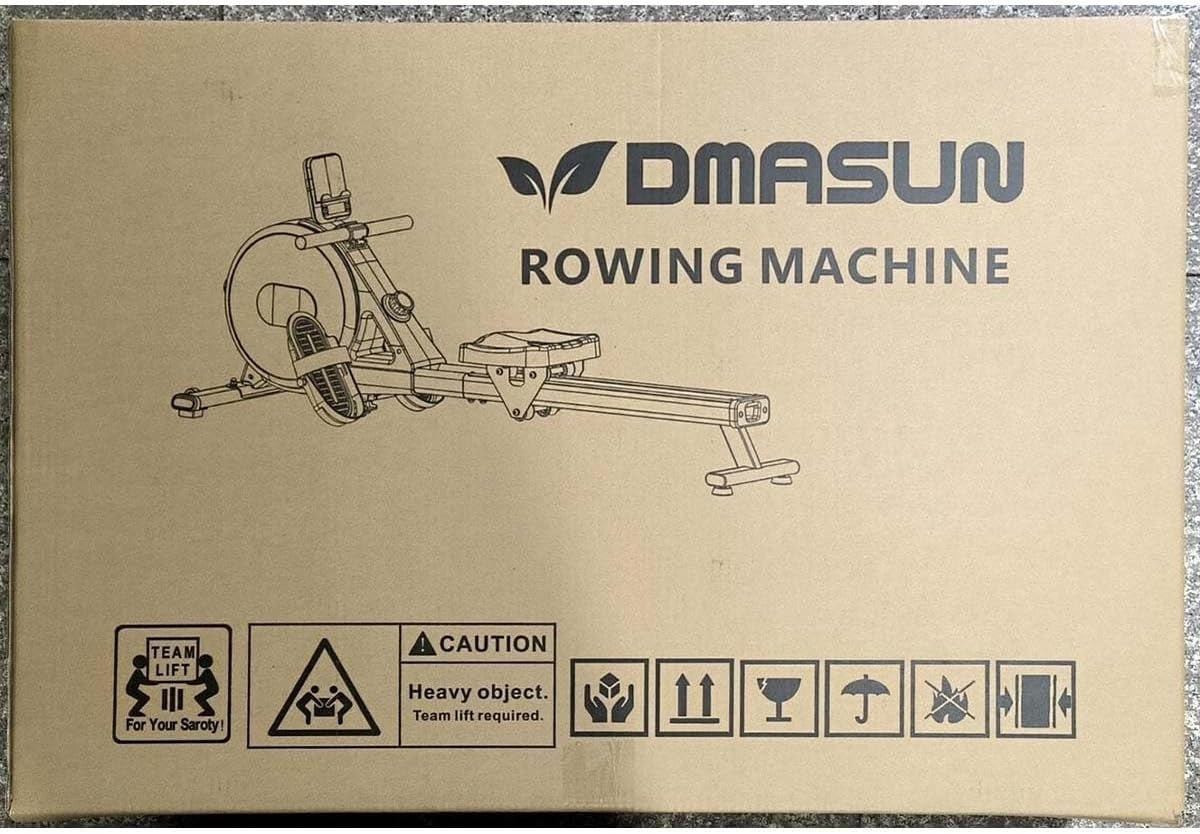Magnetic Rowing Machine 16 - Level Quiet Dual Rail Foldable Home Rower 350lb - Kwikley