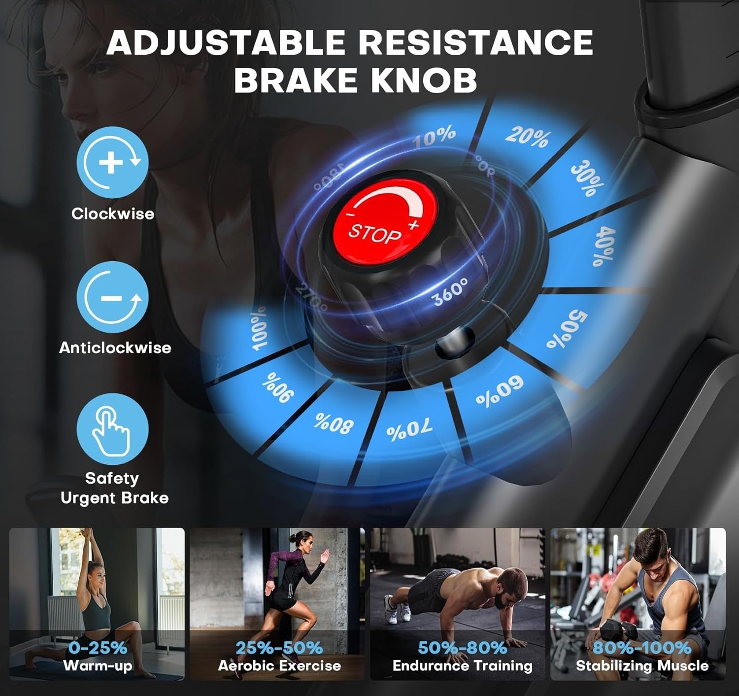 Magnetic Smart Spin Bike w/ App Sync, LCD Monitor, 35lb Flywheel & 400lb Cap - Kwikley