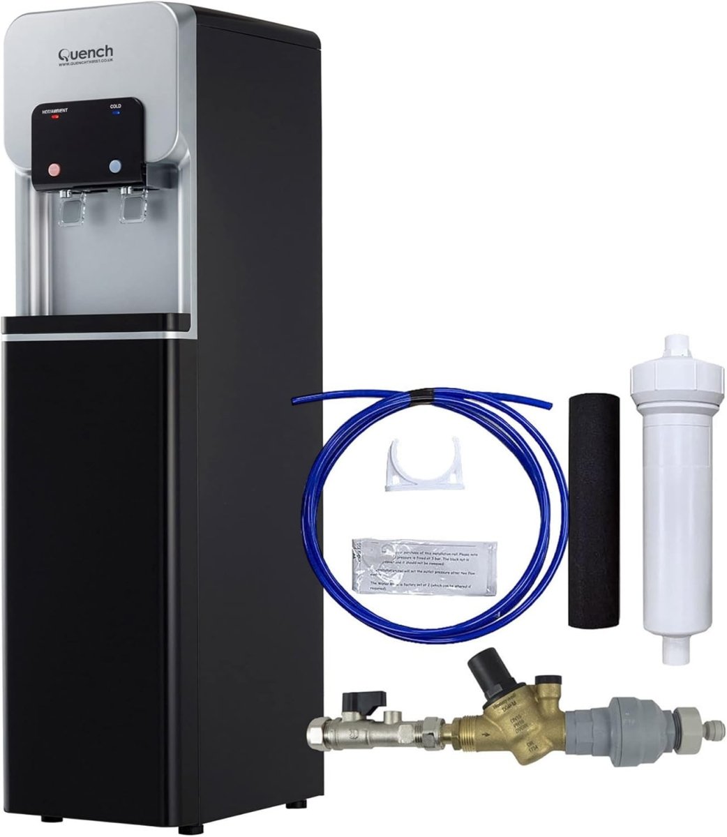 Mains Fed Water Dispenser Hot Cold Freestanding Commercial Unit - Kwikley