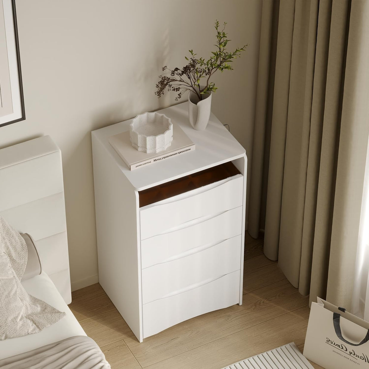 Makeup Dressing Table with Lights Mirror Flip Top 3 Drawers Vanity Desk White - Kwikley
