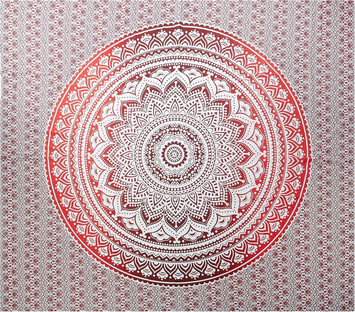 Mandala Cotton Tapestry 210x210cm Wall Hanging Bedspread Decor - Kwikley