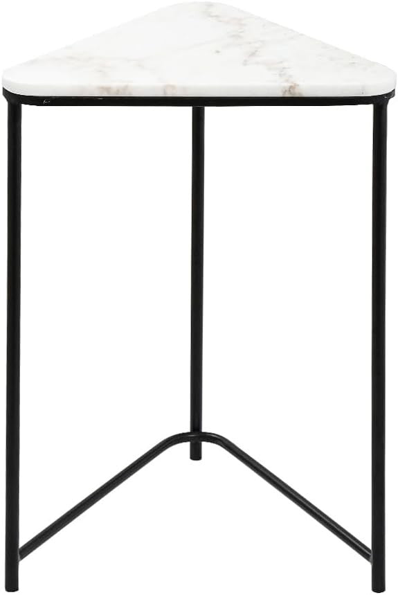 Marble Top Nesting End Table Set Small Coffee Side Accent Triangular New - Kwikley