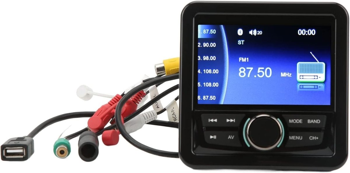 Marine Bluetooth Boat Stereo Radio Waterproof MP3 USB FM - Kwikley