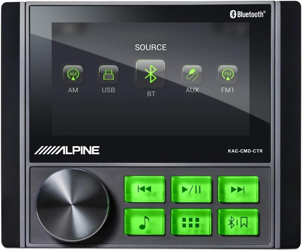 Marine Bluetooth Media Receiver USB AUX AM FM Waterproof - Kwikley