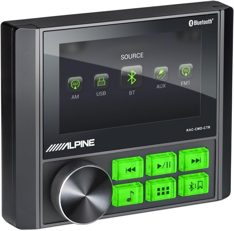 Marine Bluetooth Media Receiver USB AUX AM FM Waterproof - Kwikley