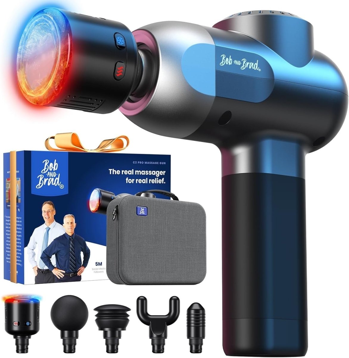 Massage Gun Heat Cold Therapy Deep Tissue Quiet Professional Muscle Recovery - Kwikley