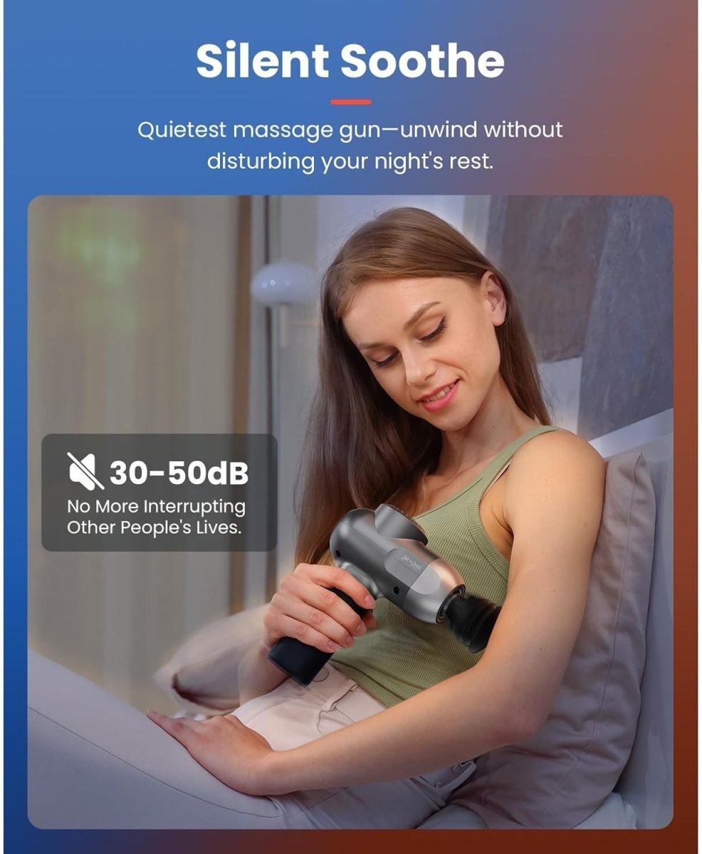 Massage Gun Heat Cold Therapy Deep Tissue Quiet Professional Muscle Recovery - Kwikley