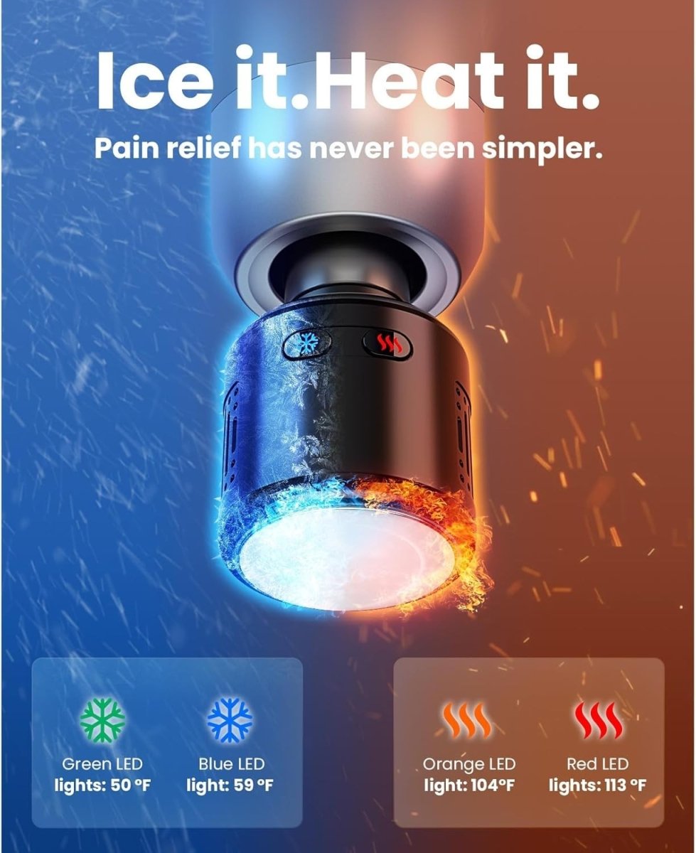 Massage Gun Heat Cold Therapy Deep Tissue Quiet Professional Muscle Recovery - Kwikley