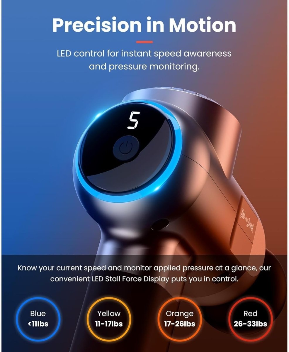 Massage Gun Heat Cold Therapy Deep Tissue Quiet Professional Muscle Recovery - Kwikley