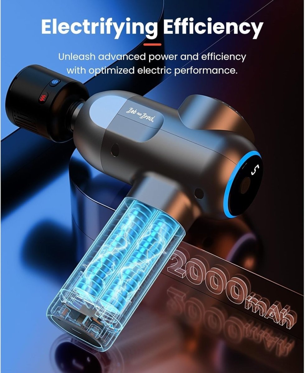 Massage Gun Heat Cold Therapy Deep Tissue Quiet Professional Muscle Recovery - Kwikley