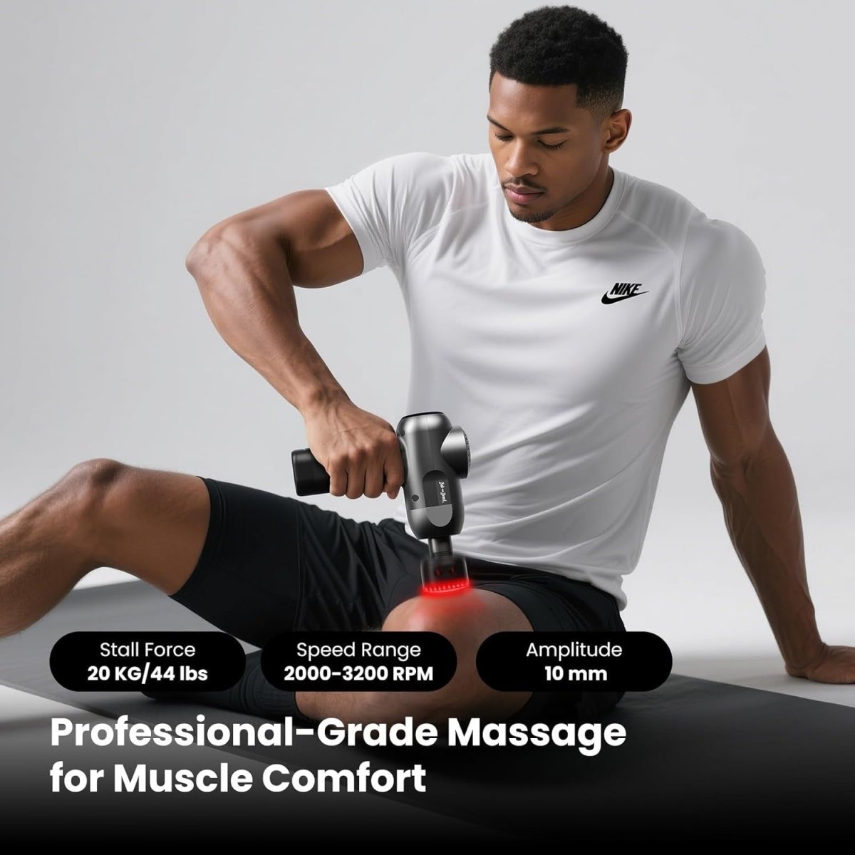 Massage Gun Heat Red Light Therapy Deep Tissue Quiet Professional Muscle Recover - Kwikley