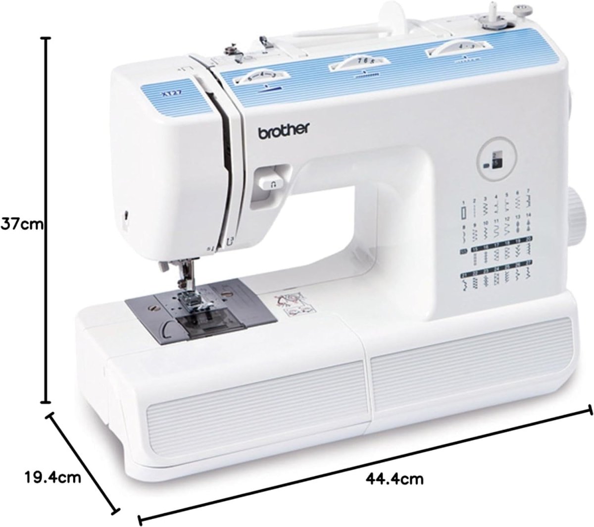 Mechanical Sewing Machine 27 Stitch Functions 1 Step Buttonhole - Kwikley