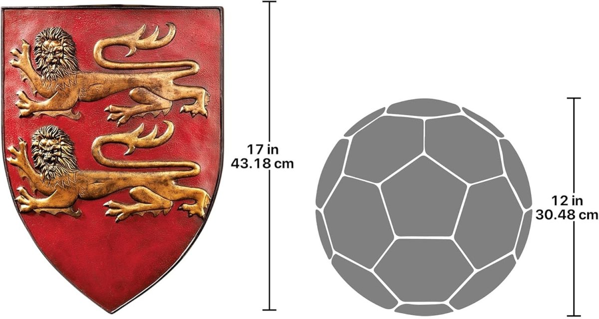 Medieval Wall Shield Decor Grand Arms of France Crest - Kwikley