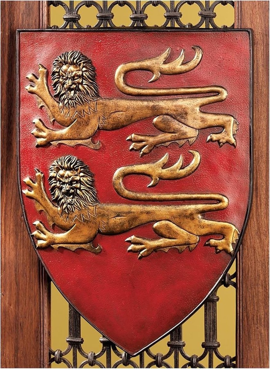 Medieval Wall Shield Decor Grand Arms of France Crest - Kwikley