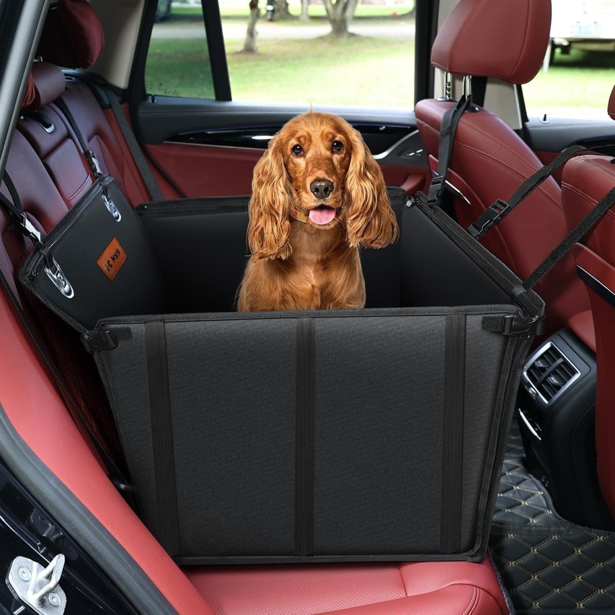 Medium Dog Car Seat Waterproof Foldable Booster Bed Non Slip 20kg - Kwikley
