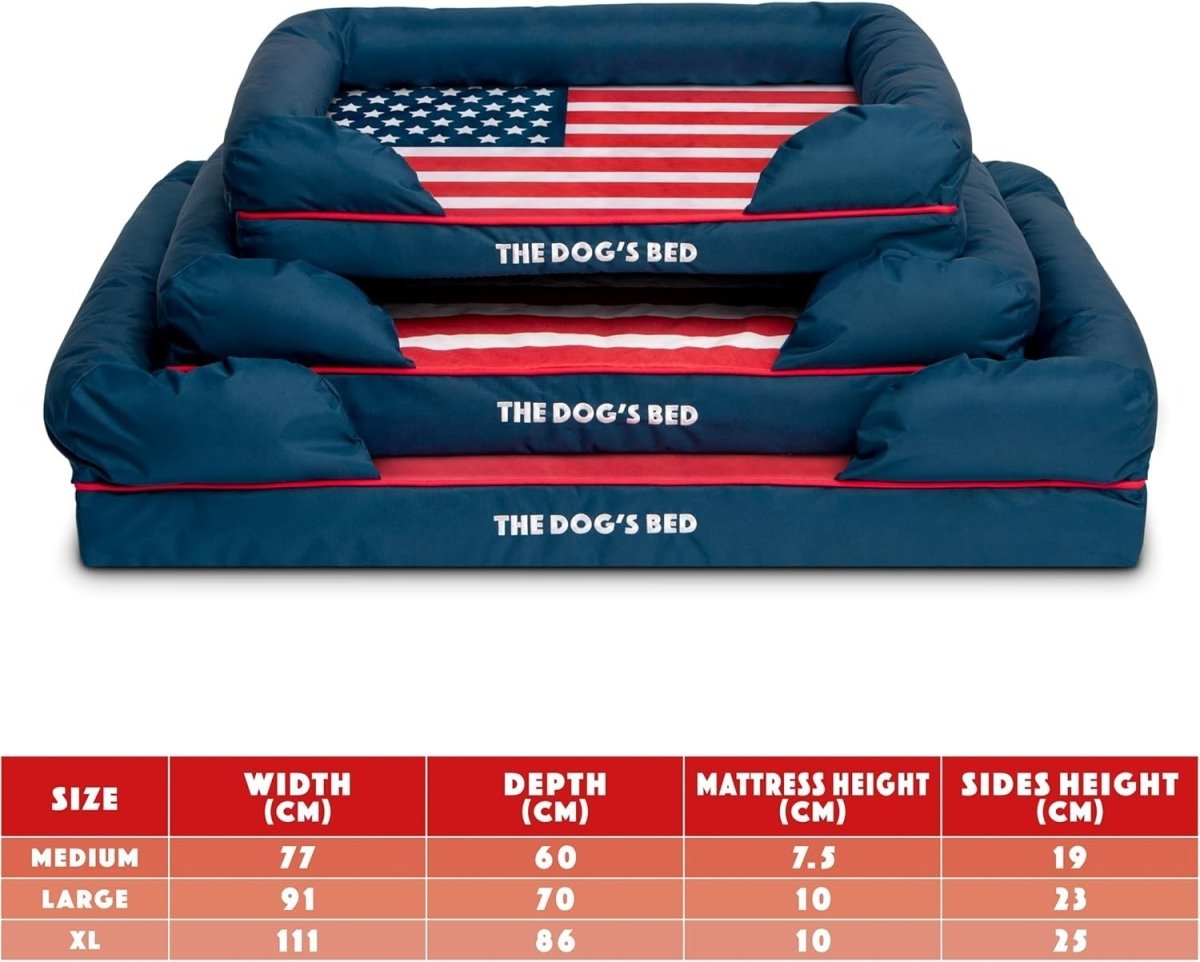 Medium Orthopedic Dog Bed Memory Foam Washable 77x60cm USA - Kwikley