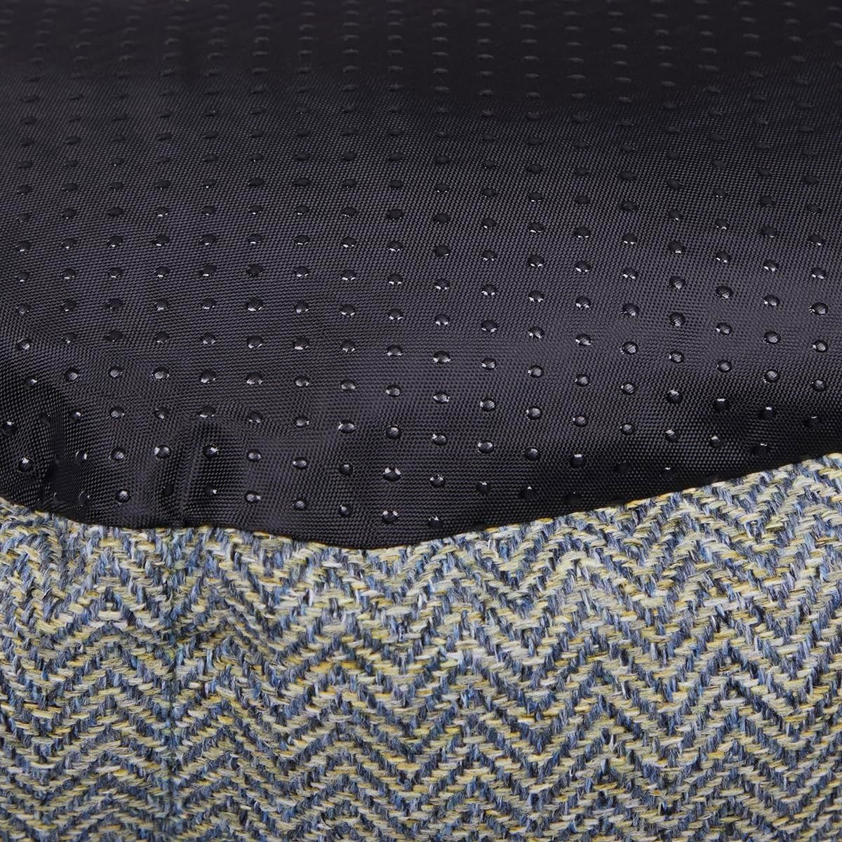 Medium Oval Dog Bed 60x52x22cm Washable Cushion Sage - Kwikley