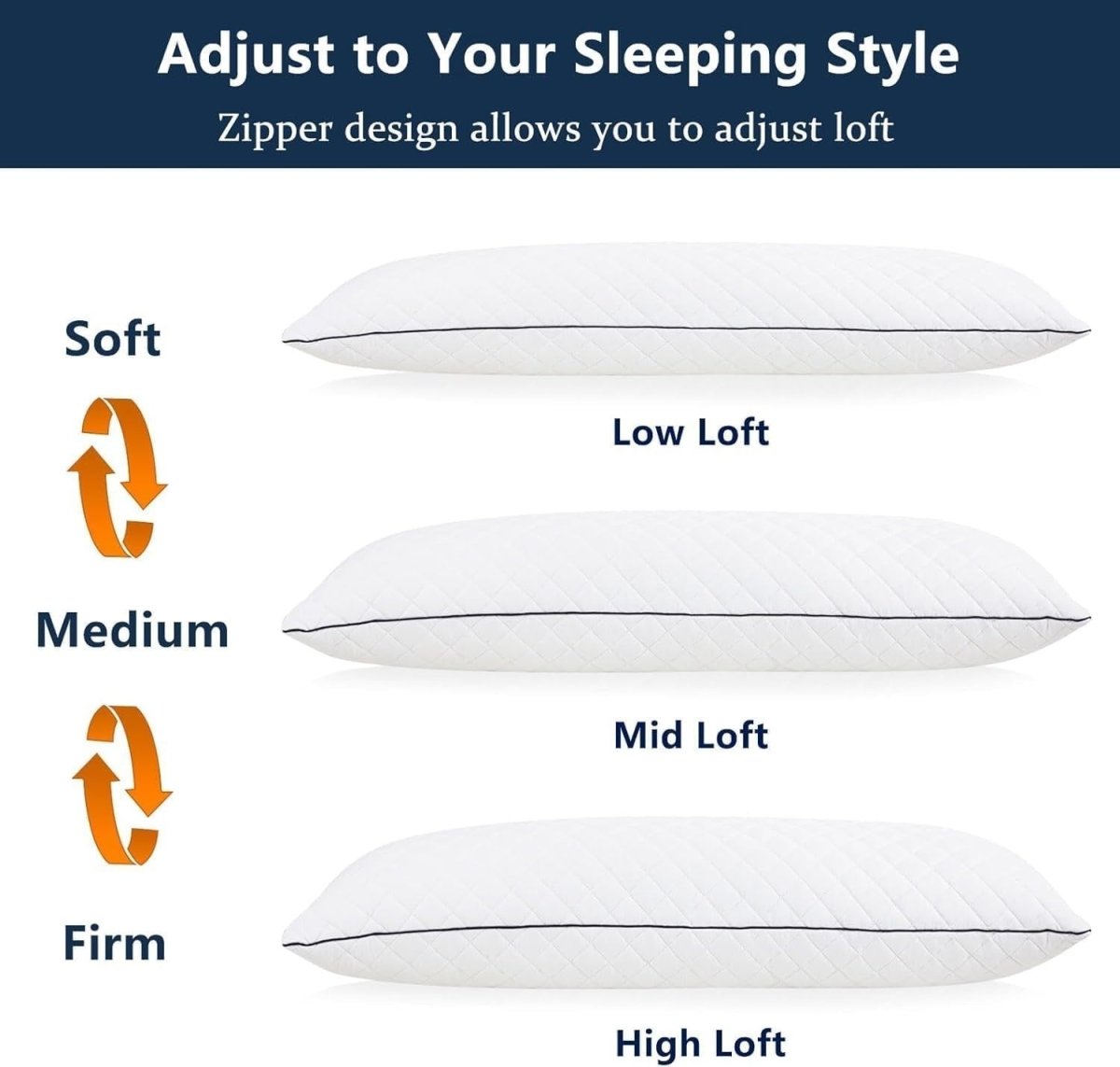 Memory Foam Body Pillow 152x50cm Full Length Cervical Support Pillow - Kwikley