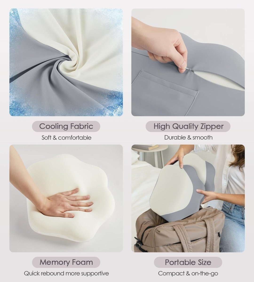Memory Foam Pregnancy Pillow Wedge Maternity Side Sleeper Back Belly Support - Kwikley