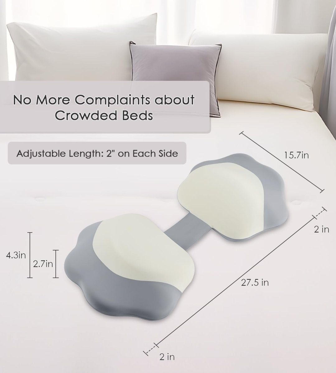 Memory Foam Pregnancy Pillow Wedge Maternity Side Sleeper Back Belly Support - Kwikley