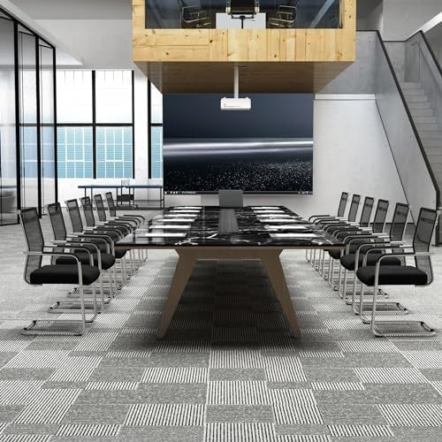 Mesh Reception Chairs Set 2 Stackable Office Guest Sled Base - Kwikley