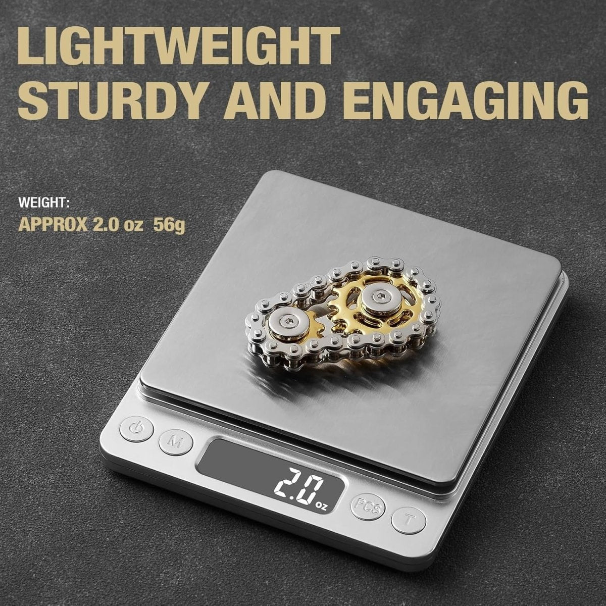 Metal Fidget Chain Spinner Roller Stress Relief Pocket Desk Toy - Kwikley