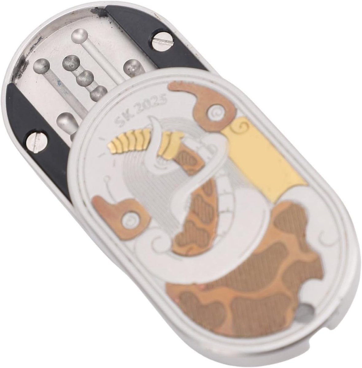Metal Fidget Slider Pocket Stress Relief Focus Tool Stainless Steel - Kwikley