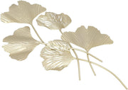 Metal Ginkgo Leaf Wall Art 3D Iron Sculpture Living Room Decor - Kwikley