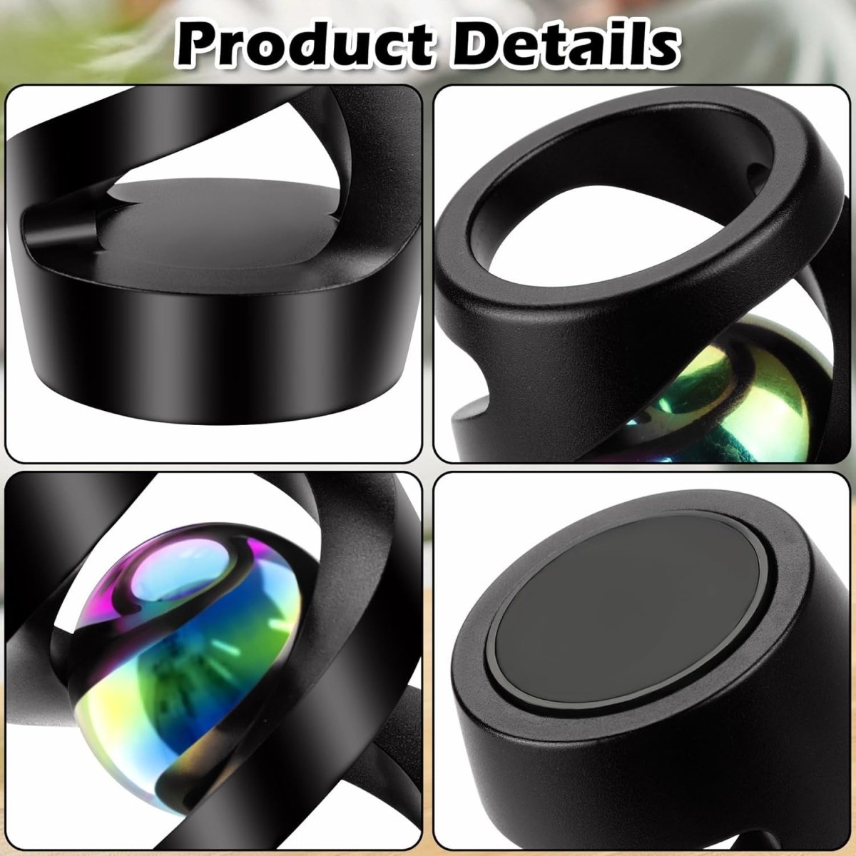 Metal Kinetic Desk Ball Spinner Stress Relief ADHD Focus Office Toy - Kwikley