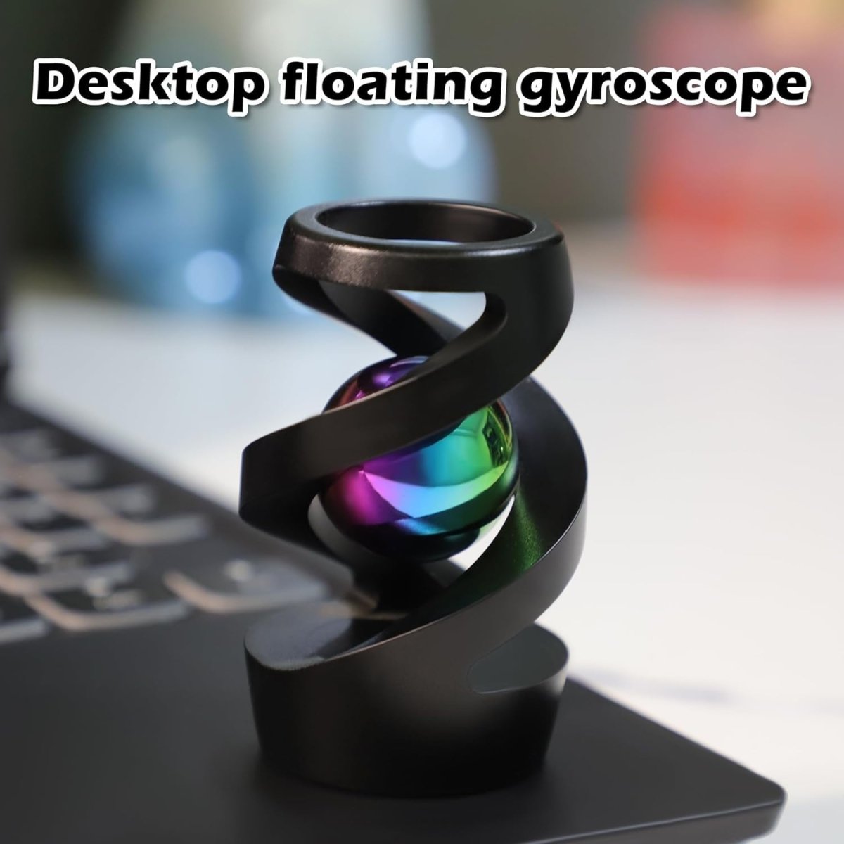 Metal Kinetic Desk Ball Spinner Stress Relief ADHD Focus Office Toy - Kwikley