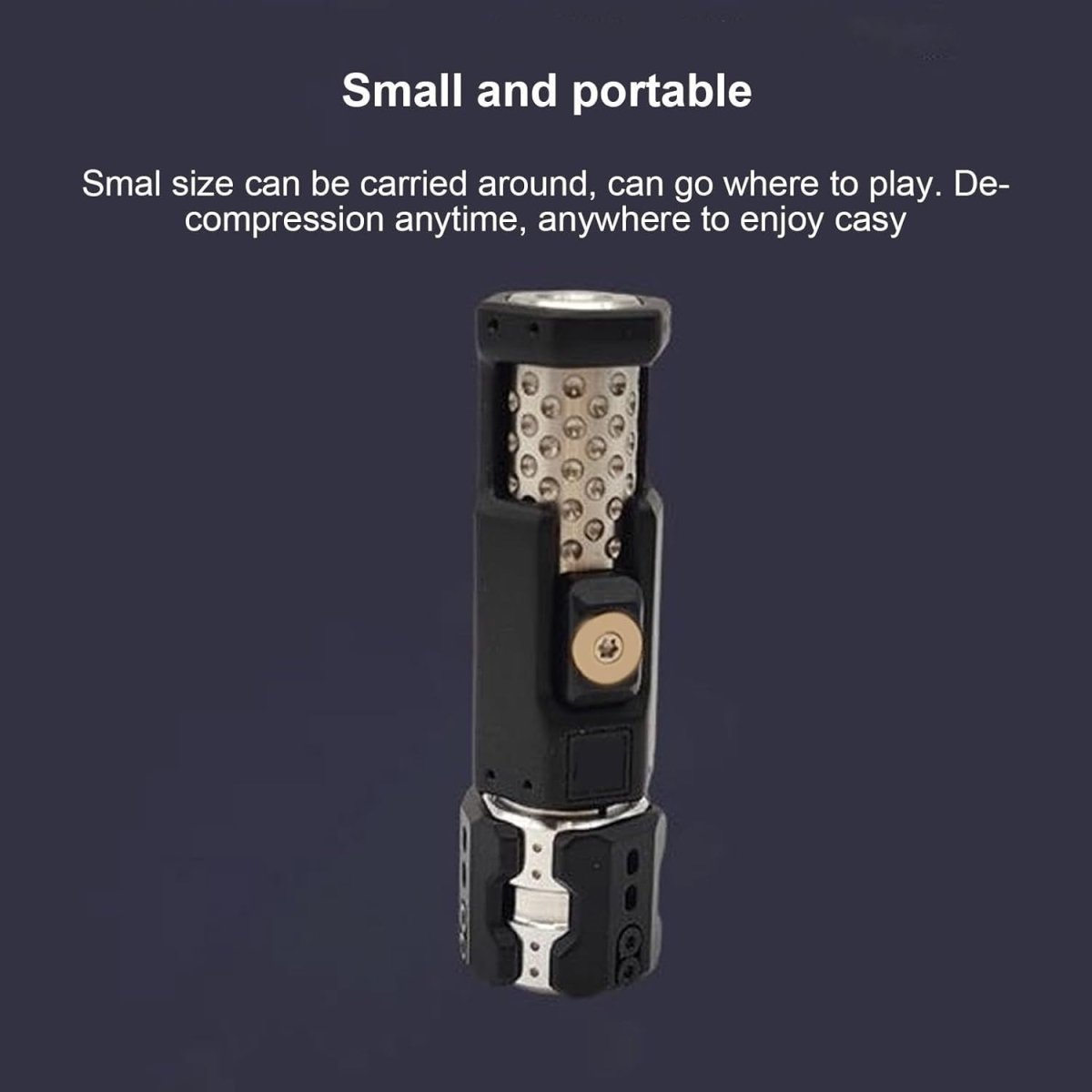 Metal Magnetic Fidget Slider 5 Push 2 Slide Rotating Stress Relief Toy - Kwikley