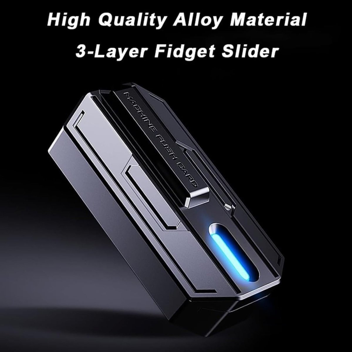 Metal Magnetic Fidget Slider Stress Relief EDC Desk Toy Blue - Kwikley