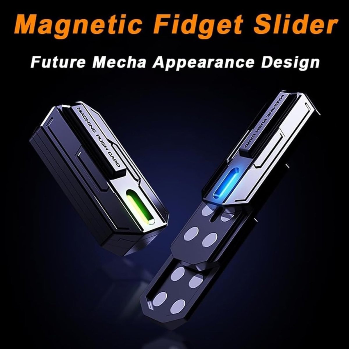 Metal Magnetic Fidget Slider Stress Relief EDC Desk Toy Blue - Kwikley