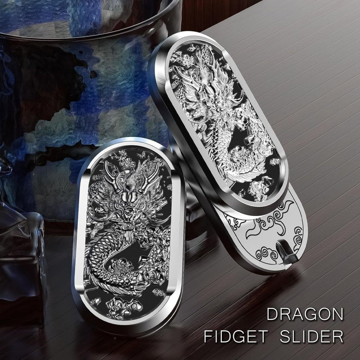 Metal Rotation Fidget Slider Haptic Coin EDC Stress Relief Toy - Kwikley