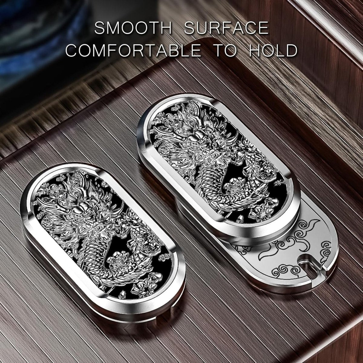 Metal Rotation Fidget Slider Haptic Coin EDC Stress Relief Toy - Kwikley