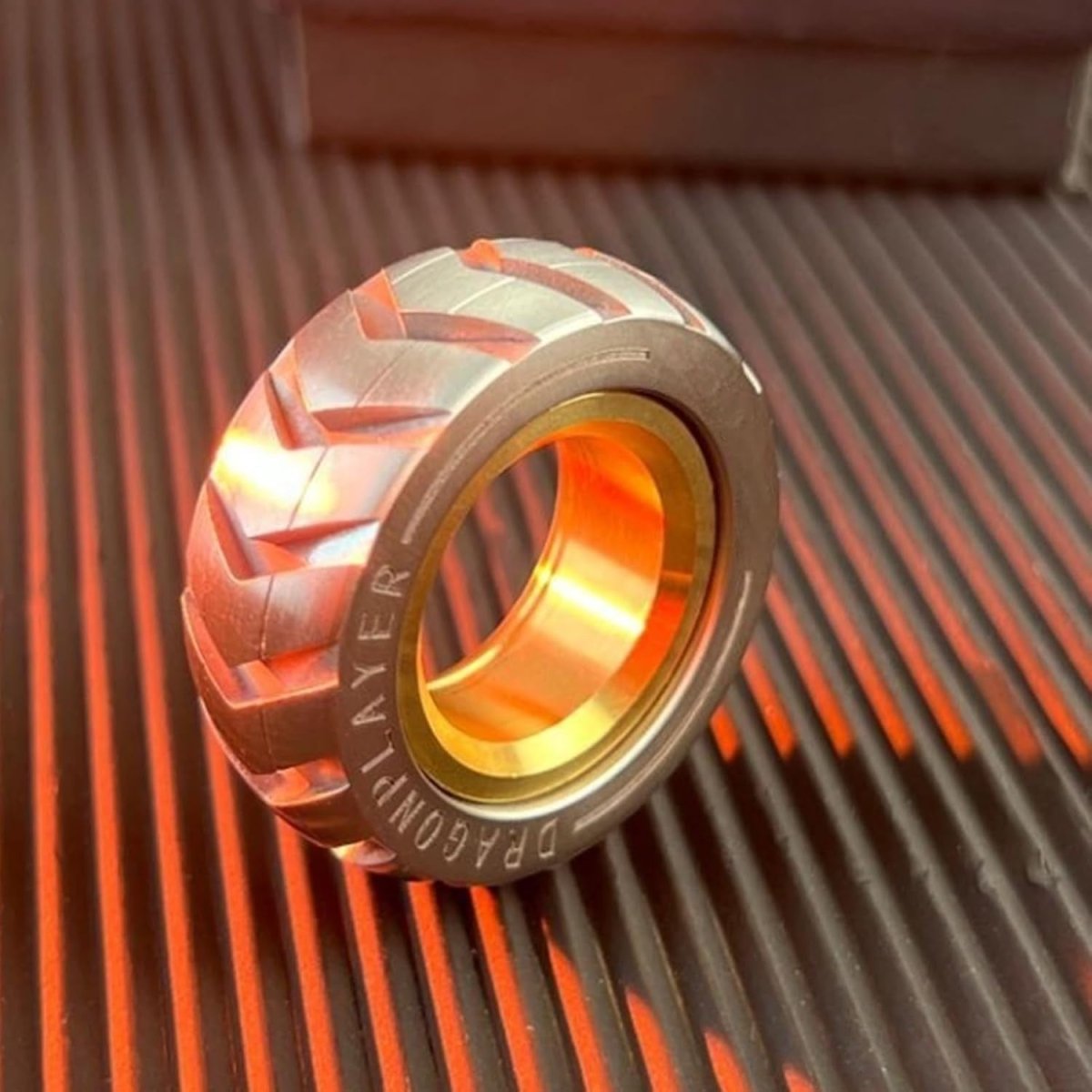 Metal Spinner Fidget Ring Non Slip Gear Style Stress Relief EDC Toy - Kwikley
