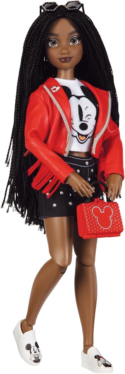 Mickey Inspired Fashion Doll 11.5in Poseable 2 Outfits Ring - Kwikley
