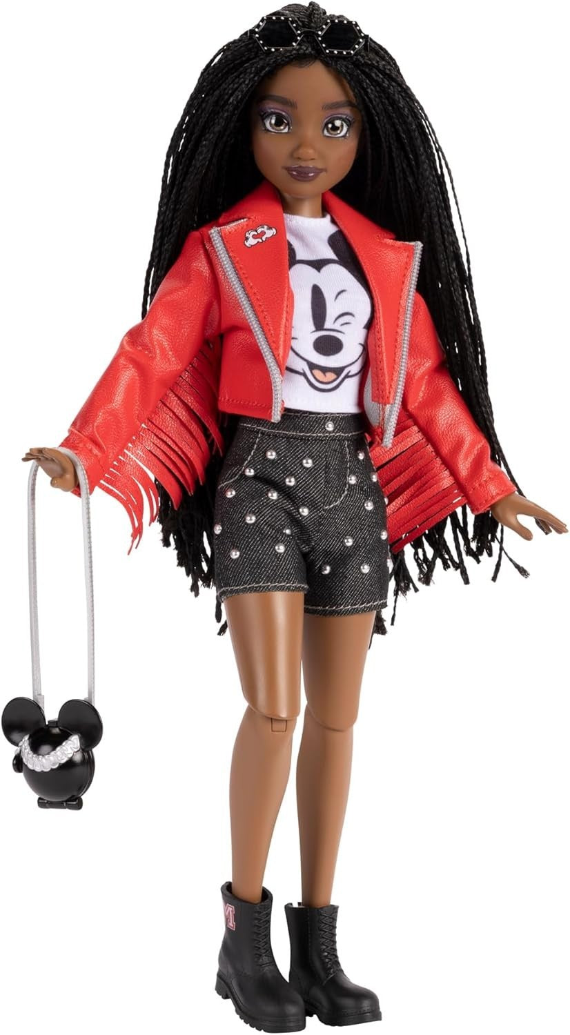 Mickey Inspired Fashion Doll 11.5in Poseable 2 Outfits Ring - Kwikley