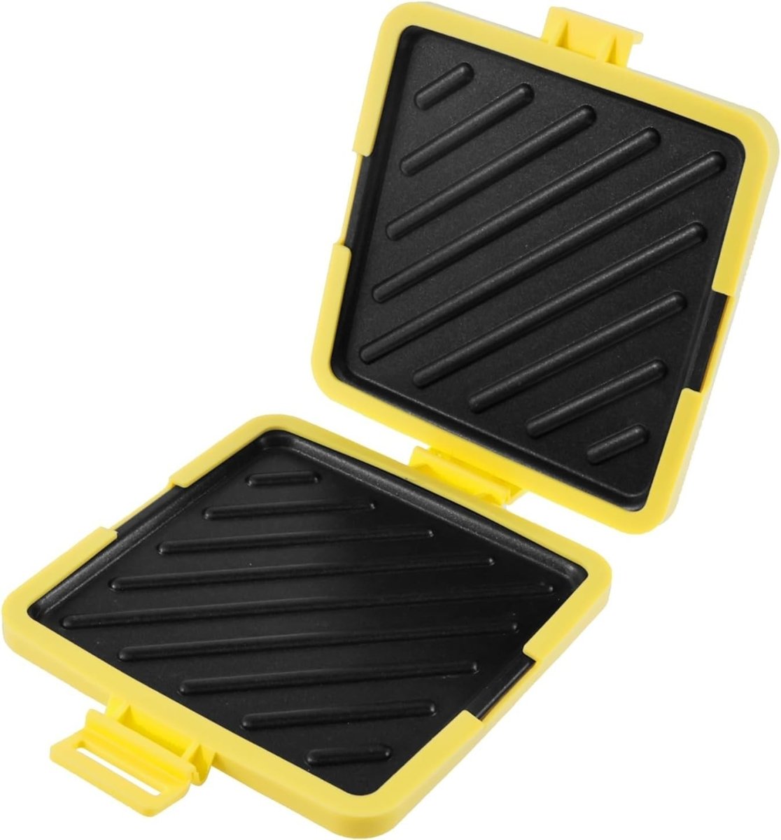 Microwave Toastie Maker Yellow Non - Stick Wireless Sandwich Cooker - Kwikley