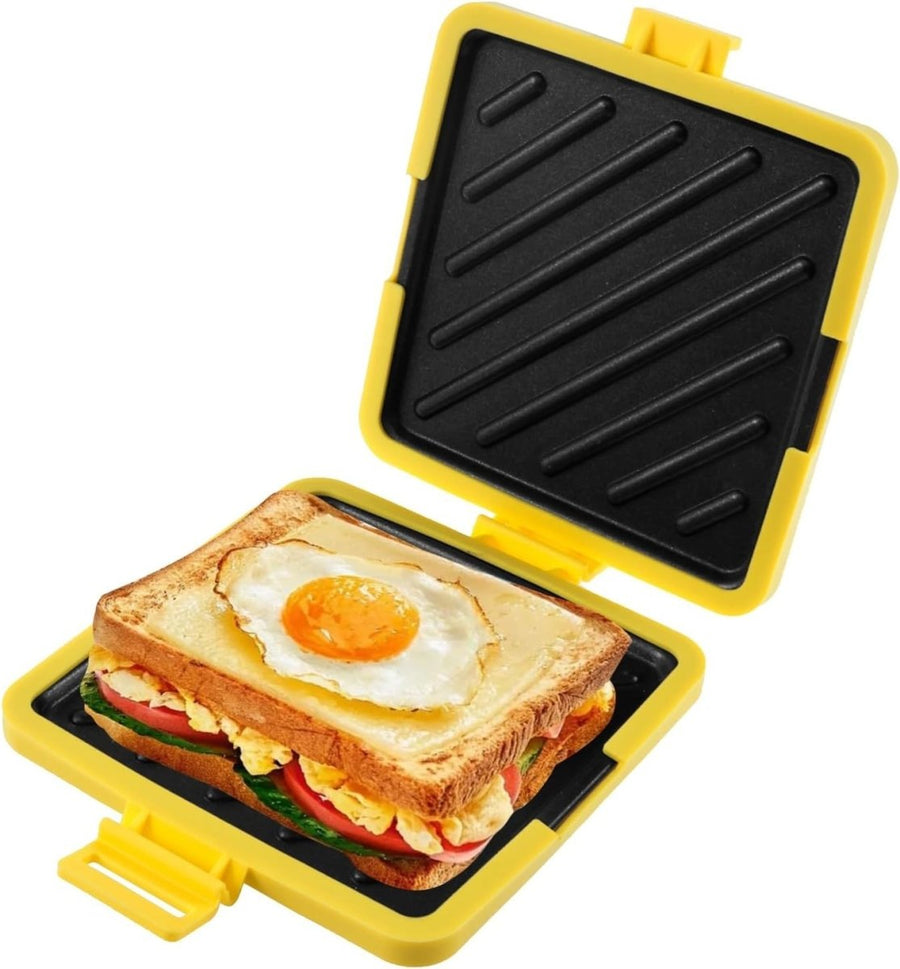 Microwave Toastie Sandwich Maker Silicone Non - Stick Heatwave Technology - Kwikley