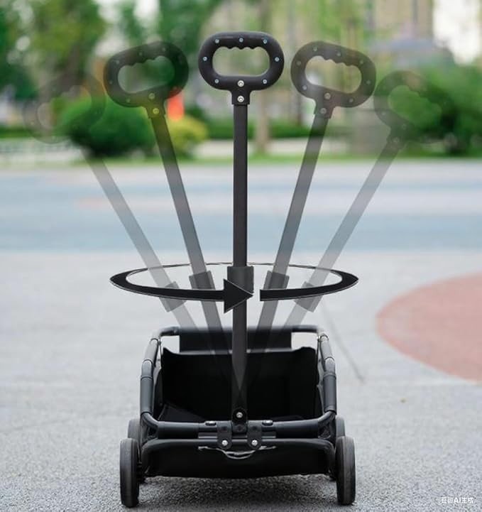 Mini Dog Pram Folding Pet Stroller for Small Dogs Cats Travel Pushchair 4 Wheel - Kwikley
