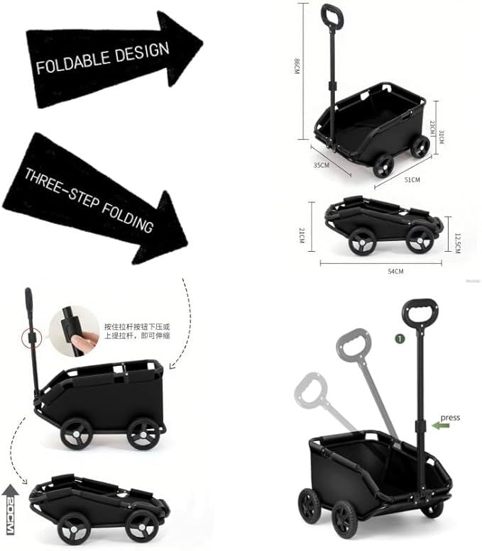 Mini Dog Pram Folding Pet Stroller for Small Dogs Cats Travel Pushchair 4 Wheel - Kwikley