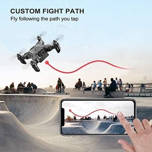 Mini Drone with Camera 720p, Foldable RC Quadcopter for Kids & Beginners - Kwikley