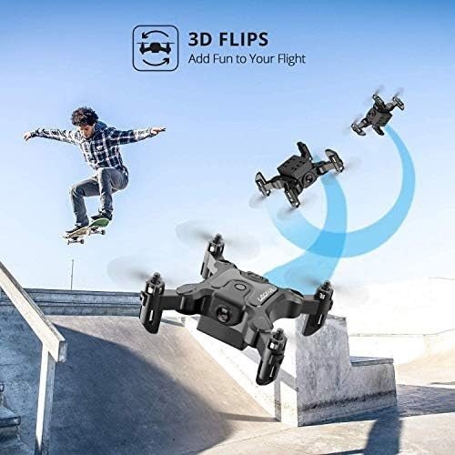 Mini Drone with Camera 720p, Foldable RC Quadcopter for Kids & Beginners - Kwikley