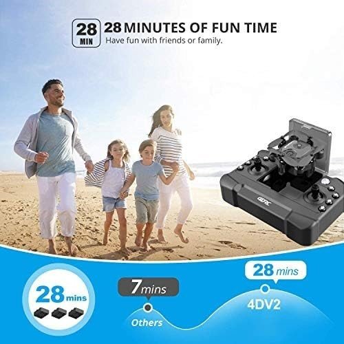 Mini Drone with Camera 720p, Foldable RC Quadcopter for Kids & Beginners - Kwikley
