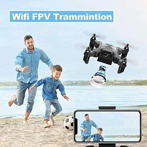 Mini Drone with Camera 720p, Foldable RC Quadcopter for Kids & Beginners - Kwikley