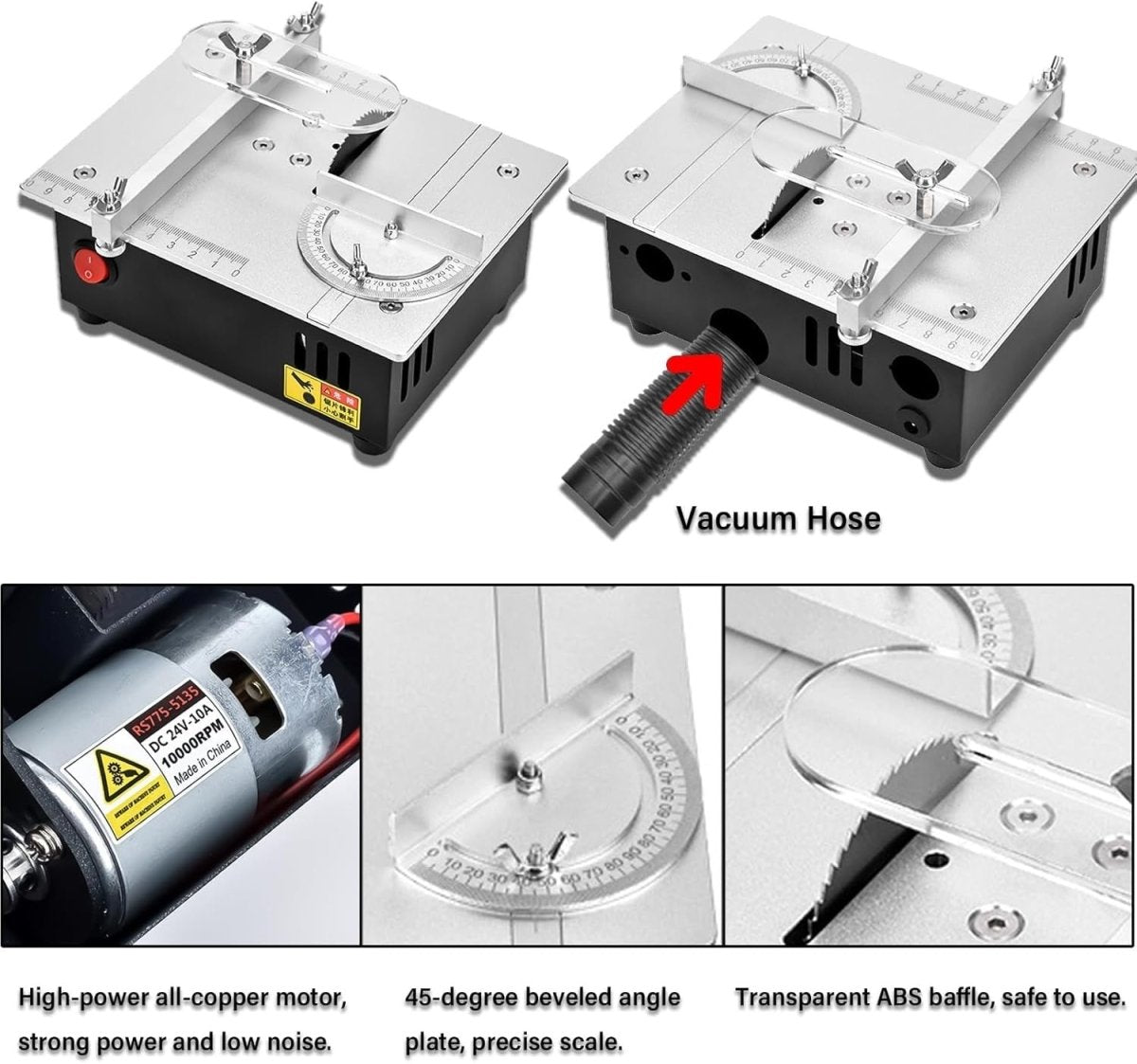 Mini Electric Table Saw Desktop Wood Cutting Machine DIY Craft Tool - Kwikley